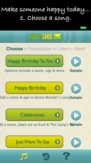 AcoustiCards:Personalized songs, musical greetings(圖2)-速報App