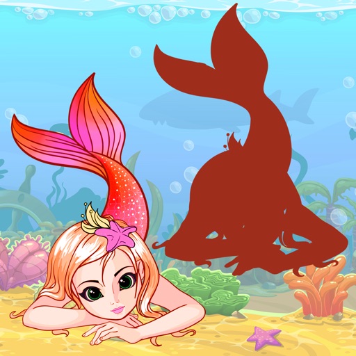 Mermaid Drag Drop and Match Shadow for kids icon