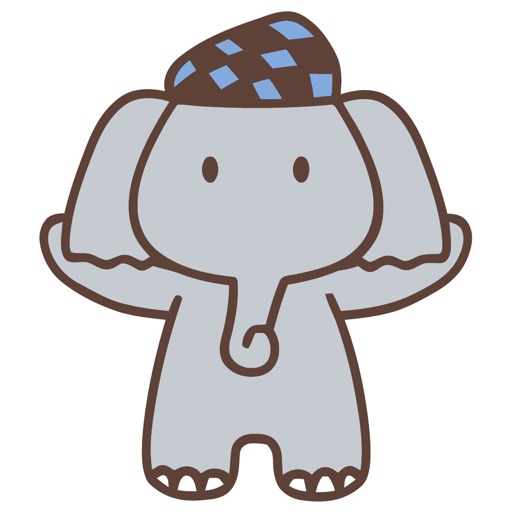 Télécharger Cute Elephant Animated Emoji Stickers pour iPhone / iPad