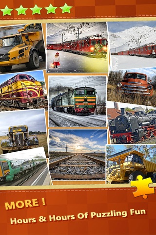 Train & Big Trucks Jigsaw Puzzle Sliding Games screenshot 2