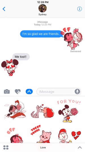 Disney Stickers: Love