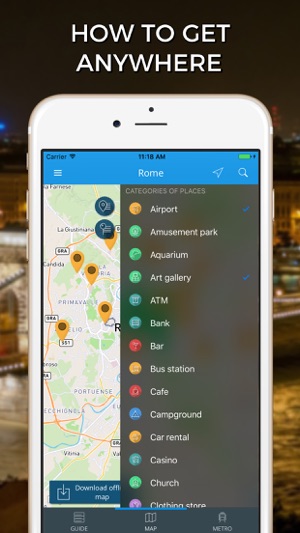 Rome Travel Guide with Offline Street Map(圖3)-速報App