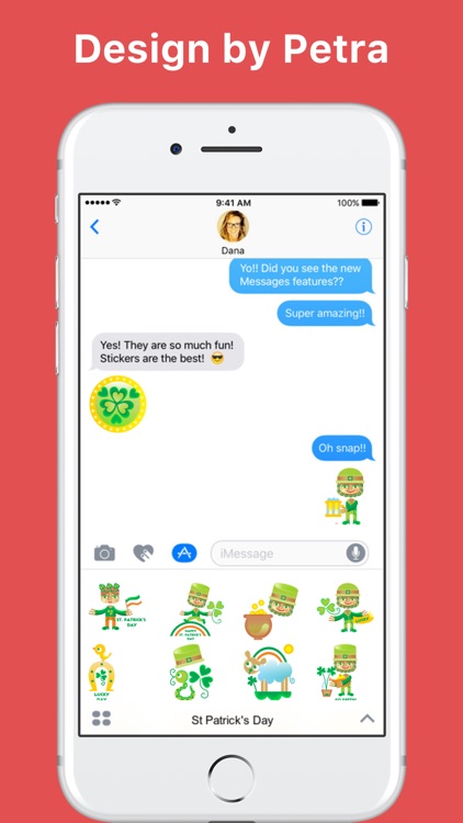 St Patrick's Day stickers by Petra Stefankova