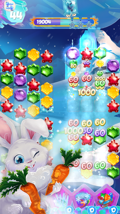 Bunny Frozen Jewels Match 3 screenshot 3
