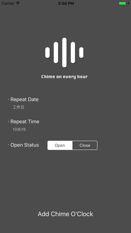 Chime o'clock-Sound Notification Every Hour App