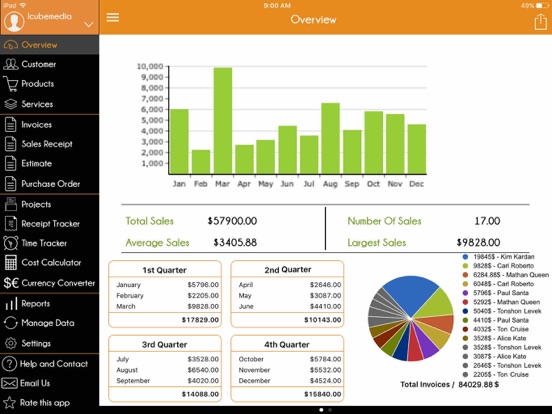 Invoice Manager Screenshots