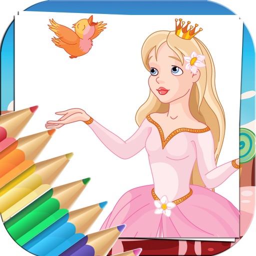 Princess Coloring Book For Kids And Girl