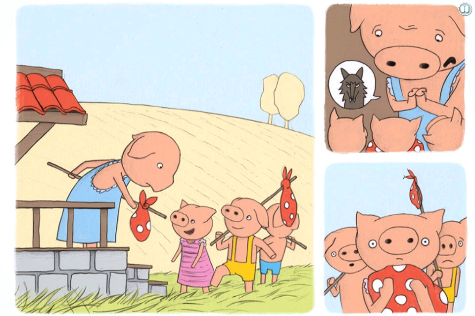 Three Little Piggies Illustrative eBook screenshot 2