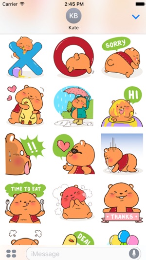 Honbee the Honey Bear for iMessage Sticker(圖2)-速報App