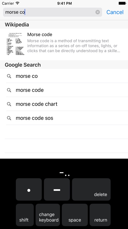 Morse Code Keys - Type in Morse Code