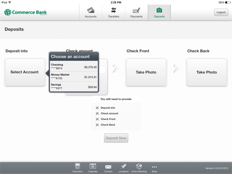 Commerce Bank for iPad screenshot-3