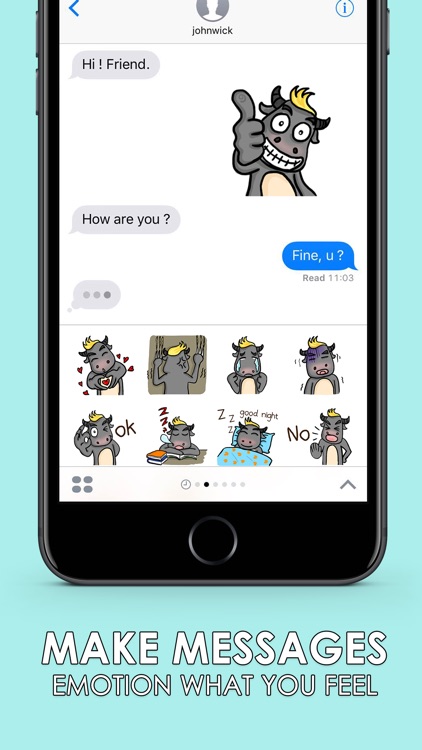 Super Buff Stickers for iMessage