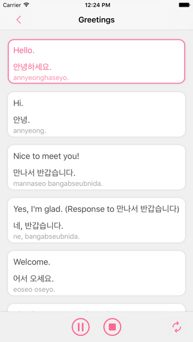 Korean Pocket－Learn to Speak Korean in Pocket screenshot 2