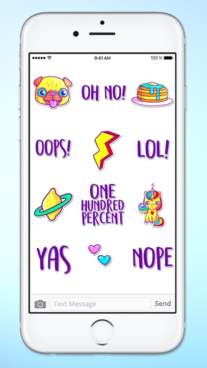 Super Happy Fun Neon Retro Sticker Pack screenshot-4