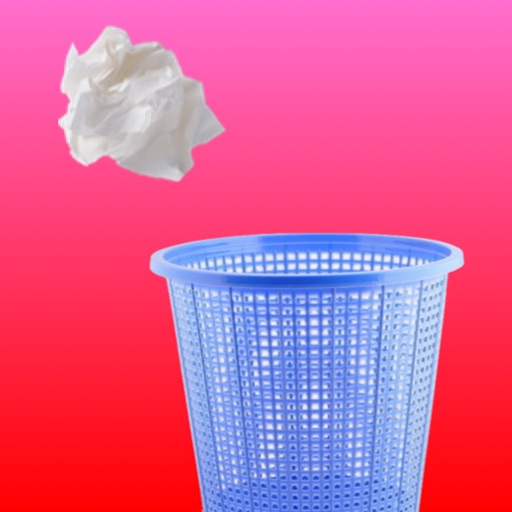 Throw Paper In Bin - Play Paper Ball Toss Icon