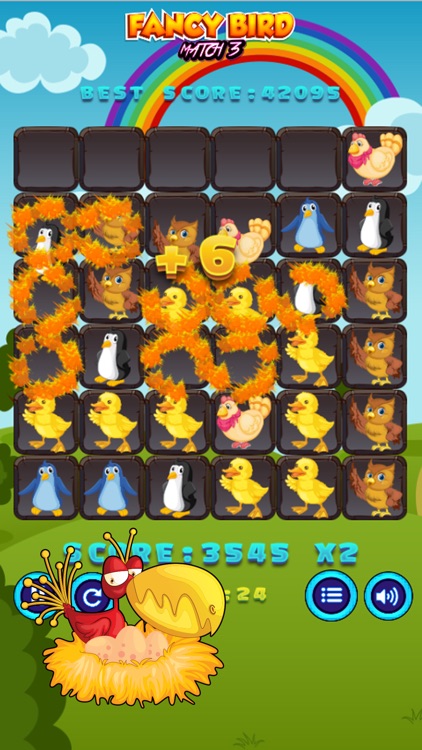 Fancy Bird Puzzle Match 3 Game