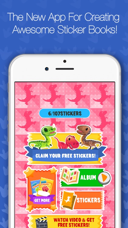 Dino Album Stickers Factory Game