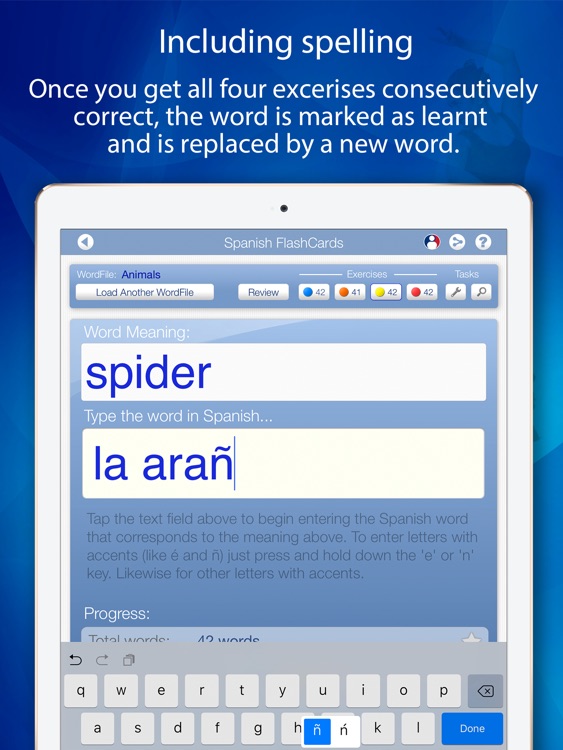 Learn Spanish FlashCards for iPad screenshot-4