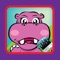 Game for Family Coloring Hippo Drawing