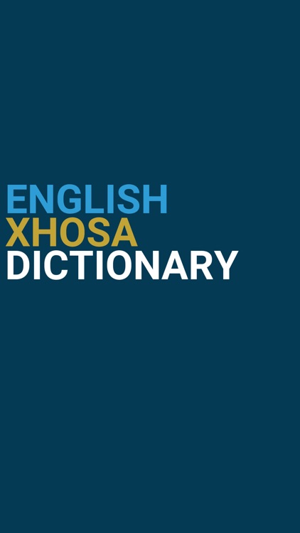 English : Xhosa Dictionary