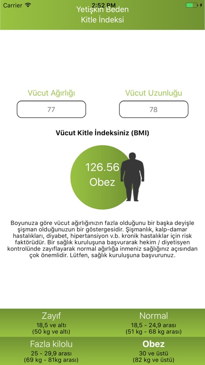 Vücut Kitle İndeksi BMI screenshot-3