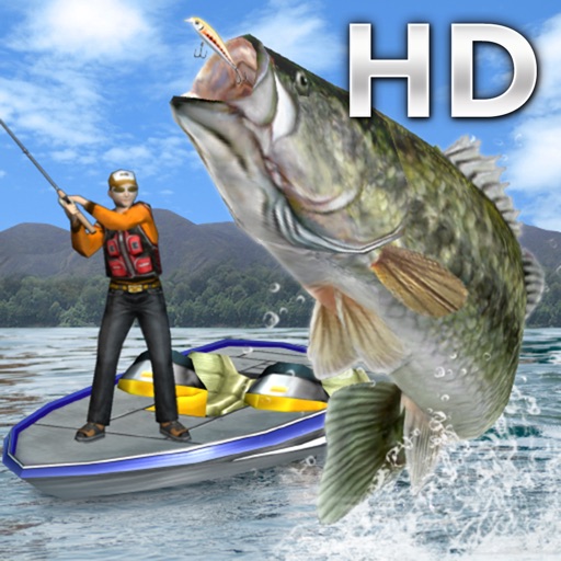 Bass Fishing 3D on the Boat HD iOS App