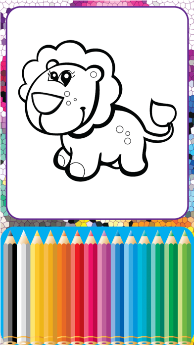 How to cancel & delete Coloring Cute Animals Zoo fun doodling book from iphone & ipad 4