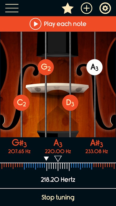 Violoncello Tuner screenshot 3