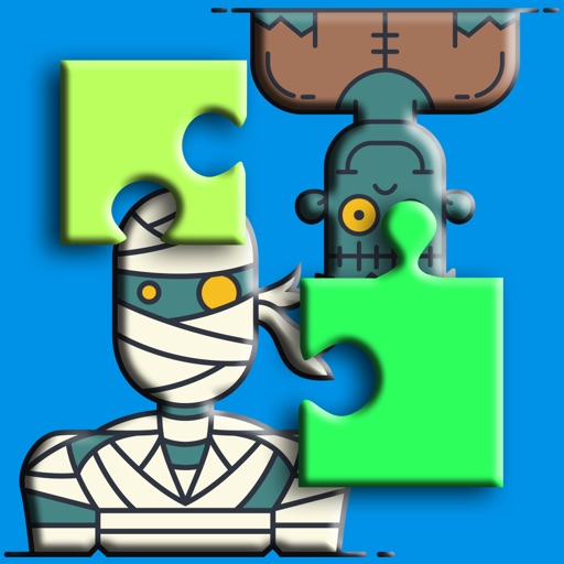Monster Jigsaw Puzzle - Ghost high for Kid Icon