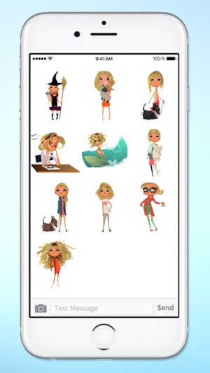 Daily Life Active Girl Sticker Pack(圖5)-速報App