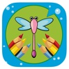 Page Dragonfly Coloring Book Game For Kids