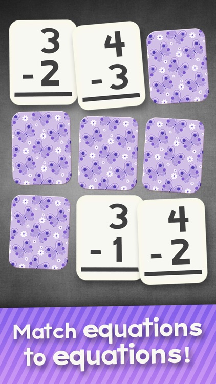 Subtraction Flash Cards Match Math Games for Kids screenshot-3