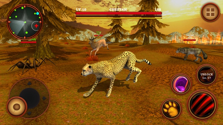 Wild Cheetah Simulator Game - Animals Survival 3d screenshot-3