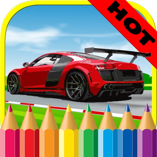 Vehicles & Car Coloring Book for Kids and toddlers iOS App