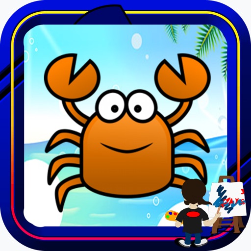 Book Colouring For Cartoon Crabs Version iOS App