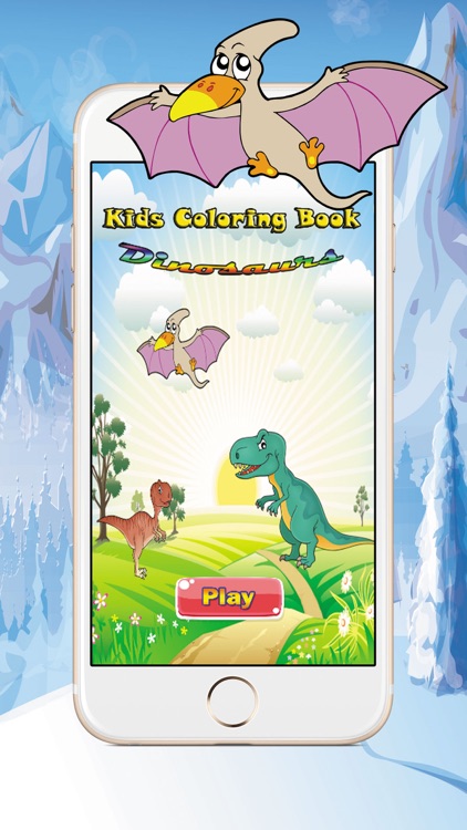 Dinosaur Coloring Pages Educational Game for Kids