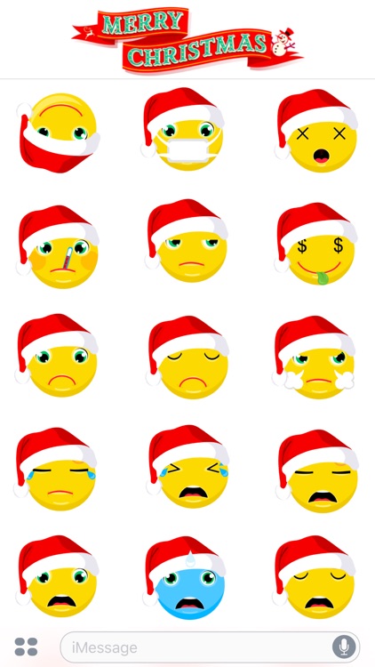 Merry Christmas & Happy New Year 2017 - Cute Emoji screenshot-3