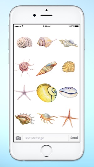 Beach Lover Sea Shells Sticker Pack(圖4)-速報App