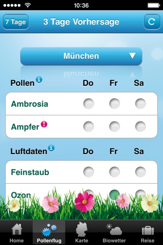 Polleninfo screenshot 4