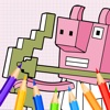 Super Pixel Pig Heroes Coloring Book
