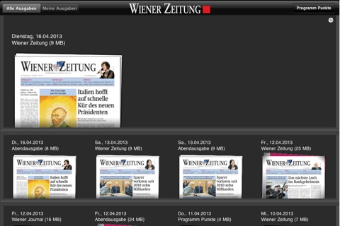 Wiener Zeitung E-Paper screenshot 2