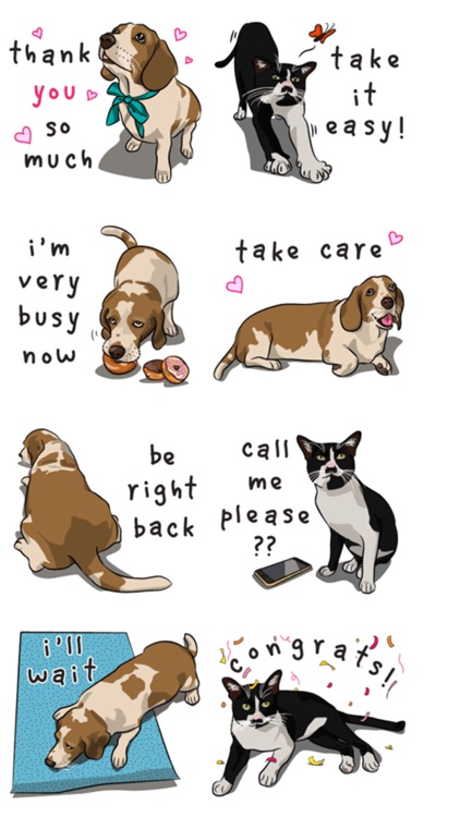 Dog with Text Stickers : New screenshot-3