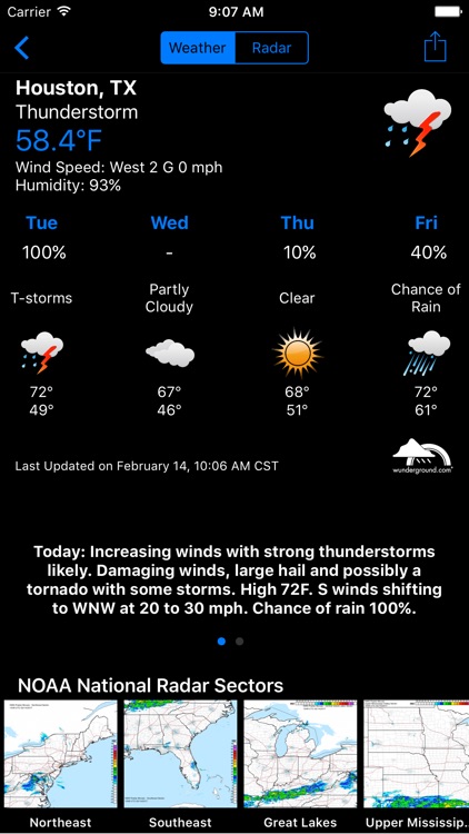NOAA Weather Radar