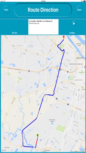 Savannah Georgia Offline City Maps Navigation(圖5)-速報App