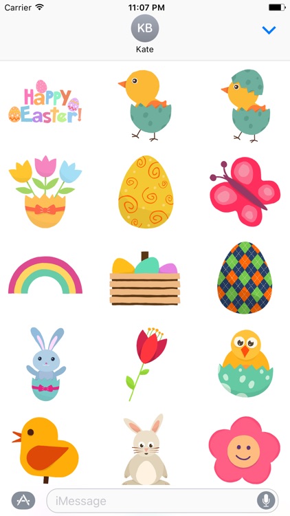 A Very Happy Easter - Cute Easter Stickers