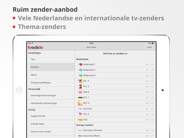 TVGiDS.tv - dé gids voor iPad(圖5)-速報App