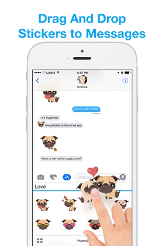 Pug Moji - Pug Emoji & Stickers screenshot 3