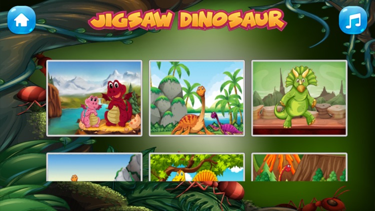 dinosaur jigsaw learning games for kids