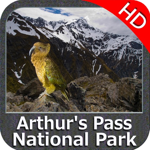 Arthurs Pass National Park HD GPS charts Navigator