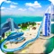 Water slide beach adventure is a new VR free game of water slide riding at the Dubai water park